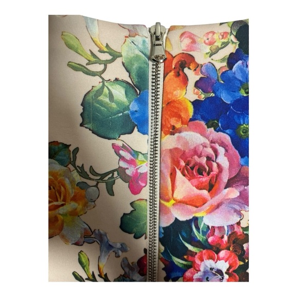 Betsey Johnson Multicolor Floral Midi Dress - Picture 7 of 9